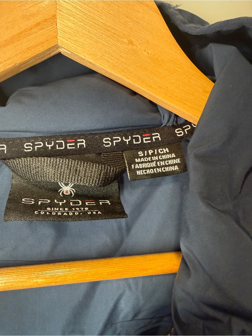 CLEARANCE 4/$15💸 Spyder Men’s Navy Hooded Down Puffer Jacket - Picture 3 of 6